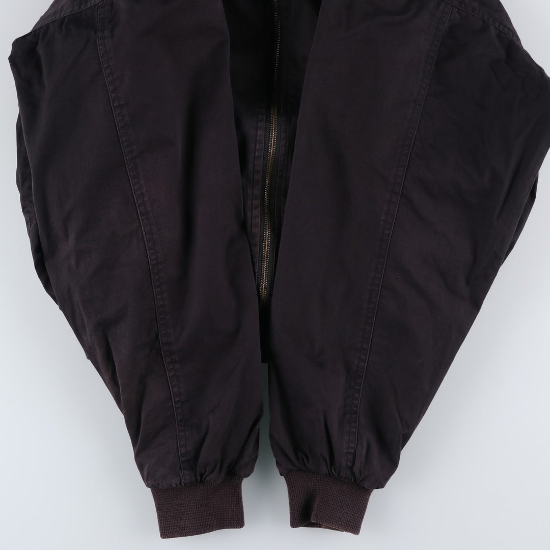 Marlboro Advertising Reversible Back Logo Cotton Blouson, Men's Size L (approx.) cotton black type Vintage Second Hand