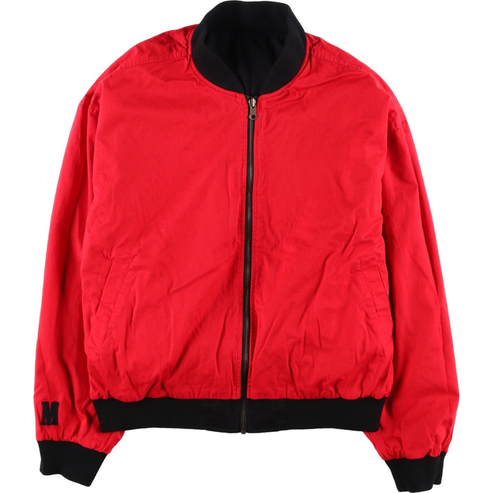 Marlboro Advertising Reversible Back Logo Cotton Blouson, Men's Size L (approx.) cotton black type Vintage Second Hand