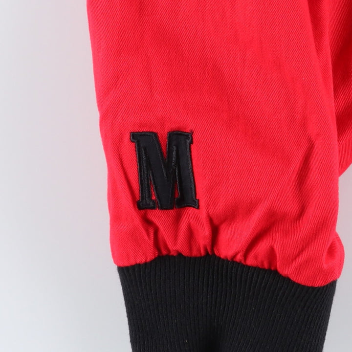 Marlboro Advertising Reversible Back Logo Cotton Blouson, Men's Size L (approx.) cotton black type Vintage Second Hand