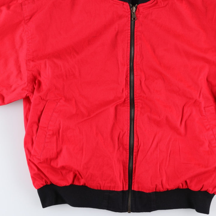 Marlboro Advertising Reversible Back Logo Cotton Blouson, Men's Size L (approx.) cotton black type Vintage Second Hand