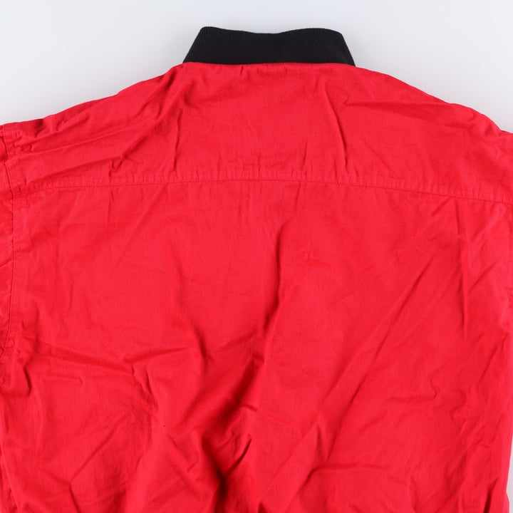 Marlboro Advertising Reversible Back Logo Cotton Blouson, Men's Size L (approx.) cotton black type Vintage Second Hand
