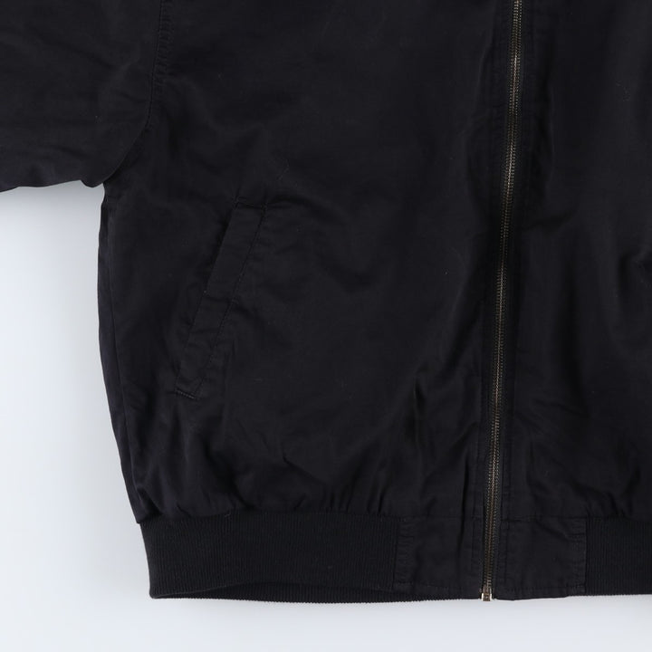 Marlboro Advertising Reversible Back Logo Cotton Blouson, Men's Size L (approx.) cotton black type Vintage Second Hand
