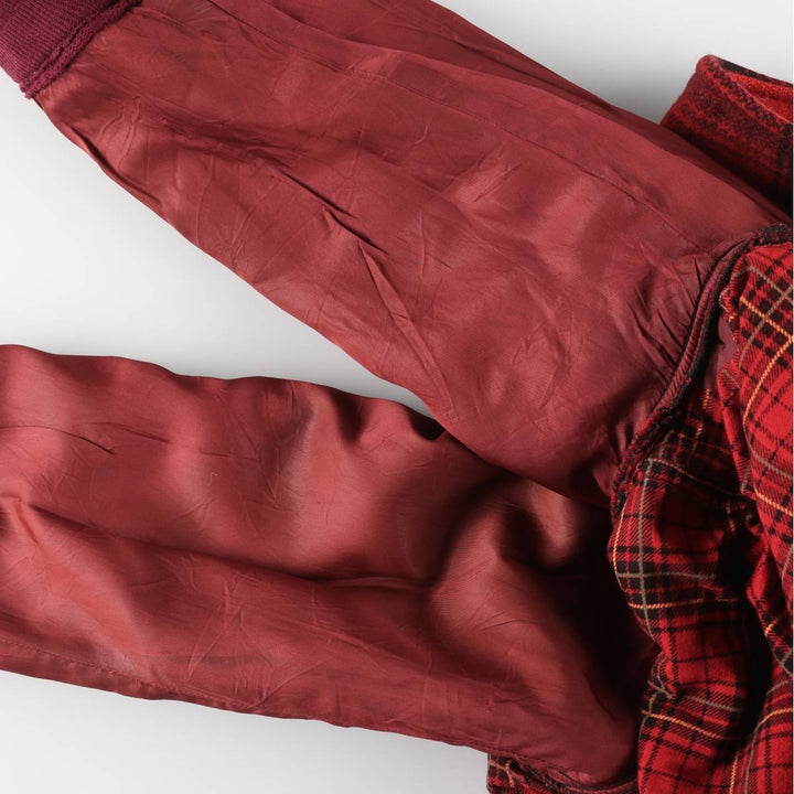 Vintage 1950'S Sears JC Higgins Check Pattern Wool Hunting Jacket, Men's Size Medium unclear red type Vintage Second Hand