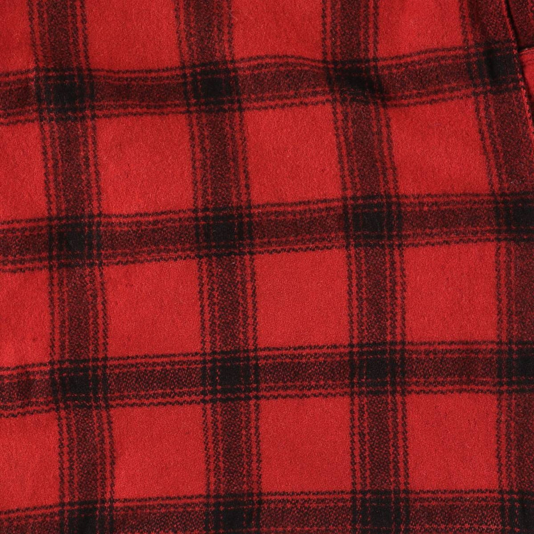 Vintage 1950'S Sears JC Higgins Check Pattern Wool Hunting Jacket, Men's Size Medium unclear red type Vintage Second Hand