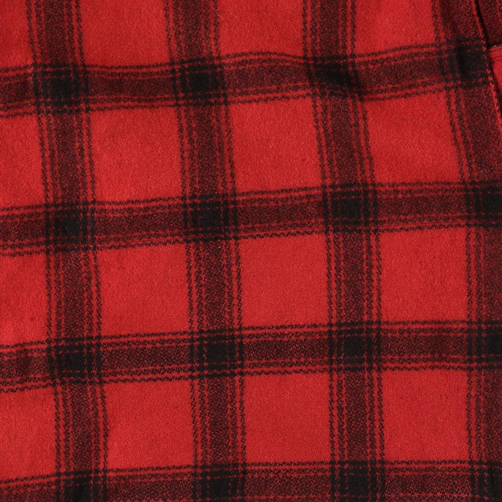 Vintage 1950'S Sears JC Higgins Check Pattern Wool Hunting Jacket, Men's Size Medium unclear red type Vintage Second Hand