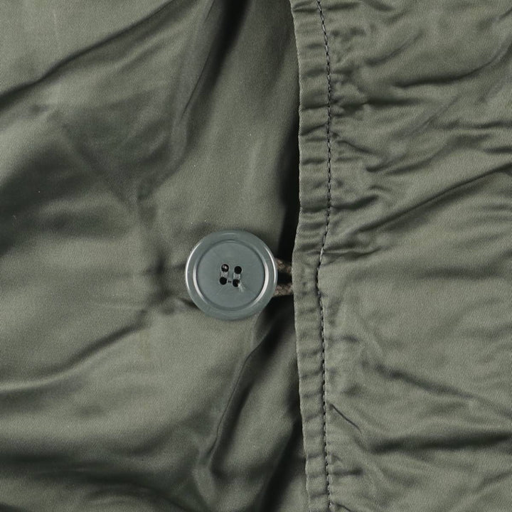 Bargain Price (with minor imperfections): 1980'S Alpha Industries N-2B Padded Military Flight Jacket, Made in USA, Large (equivalent to Men's L) unclear Khaki type sage green Vintage Second Hand