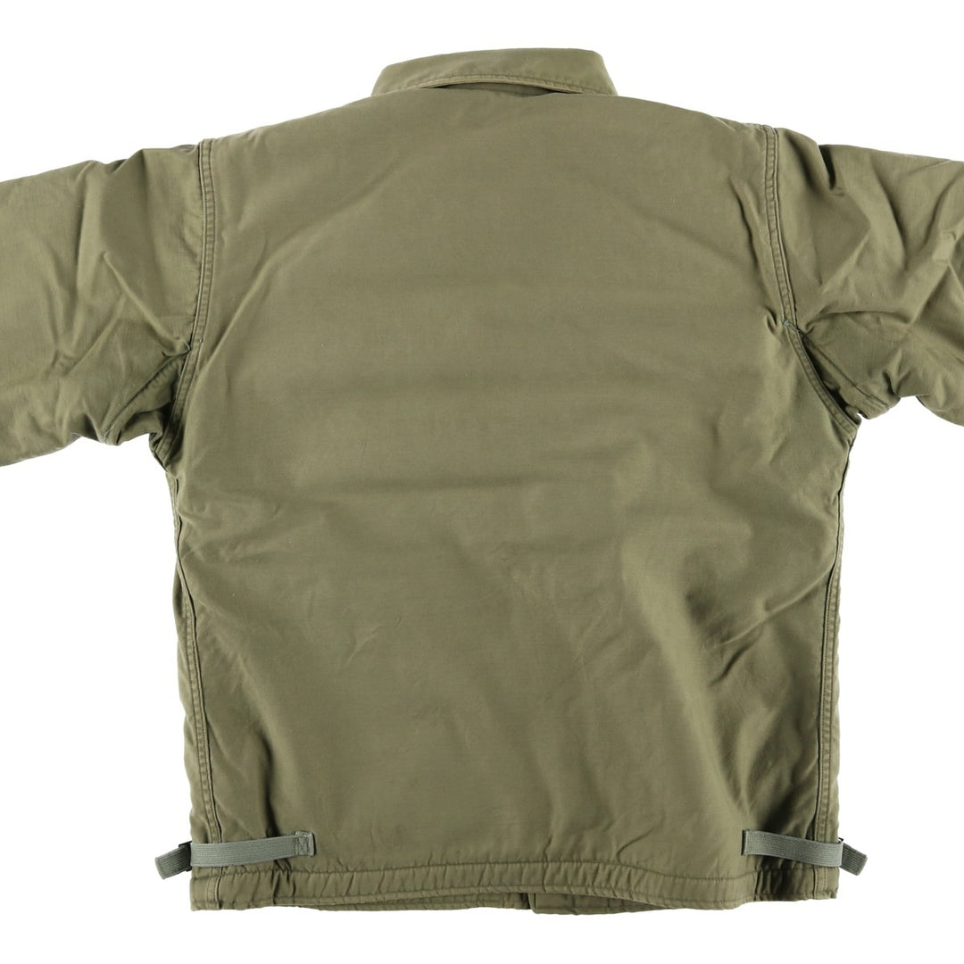 Discounted due to minor imperfections: Genuine US military A-2 deck jacket, men's size M equivalent, vintage. unclear Khaki type Vintage Second Hand
