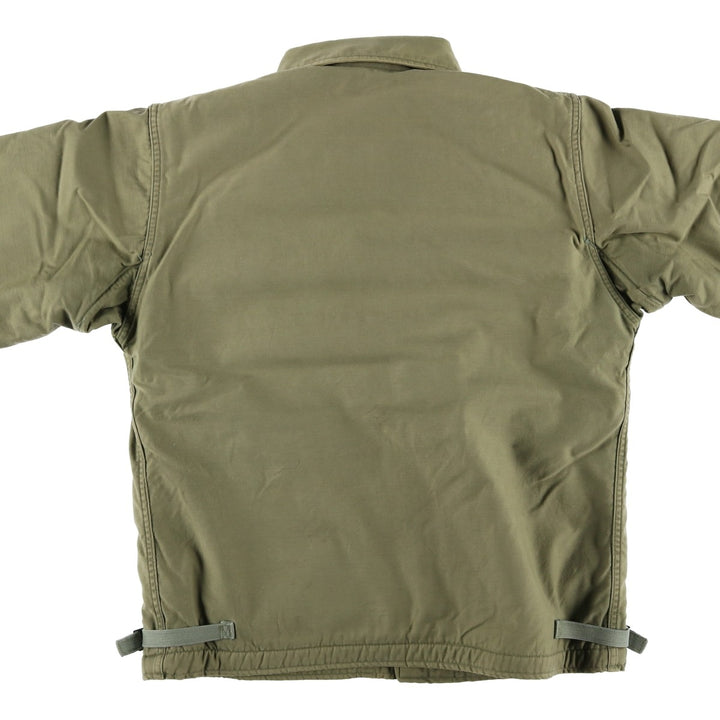 Discounted due to minor imperfections: Genuine US military A-2 deck jacket, men's size M equivalent, vintage. unclear Khaki type Vintage Second Hand