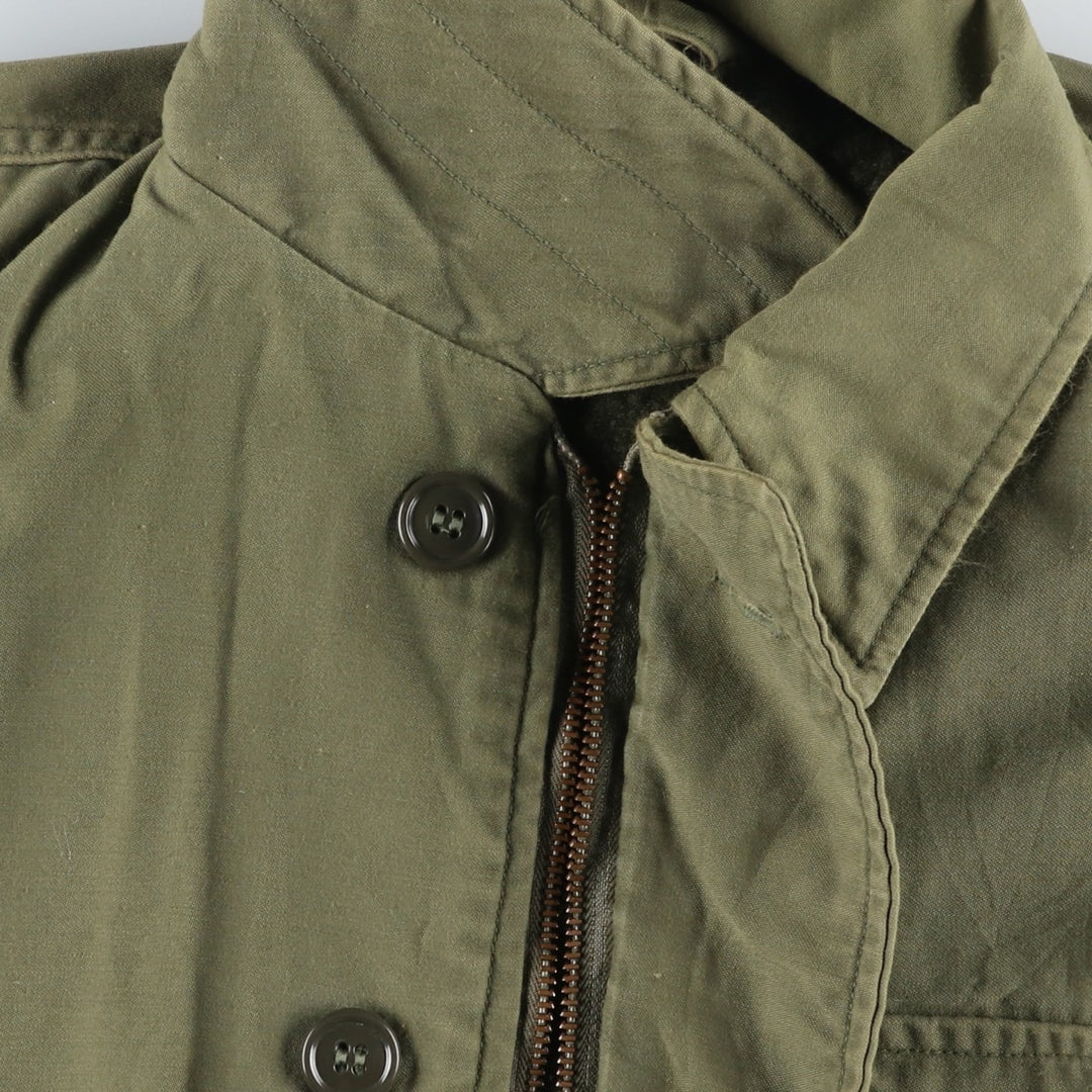 Discounted due to minor imperfections: Genuine US military A-2 deck jacket, men's size M equivalent, vintage. unclear Khaki type Vintage Second Hand