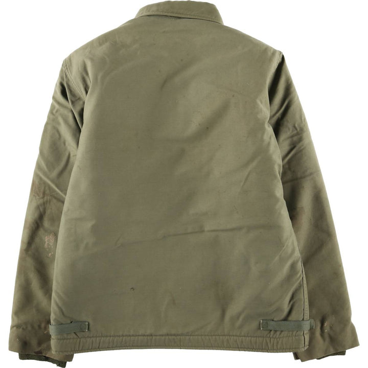 Special discounted price due to minor imperfections: 1970'S US military A-2 deck jacket, made in USA, men's size M equivalent, vintage. unclear Khaki type Vintage Second Hand