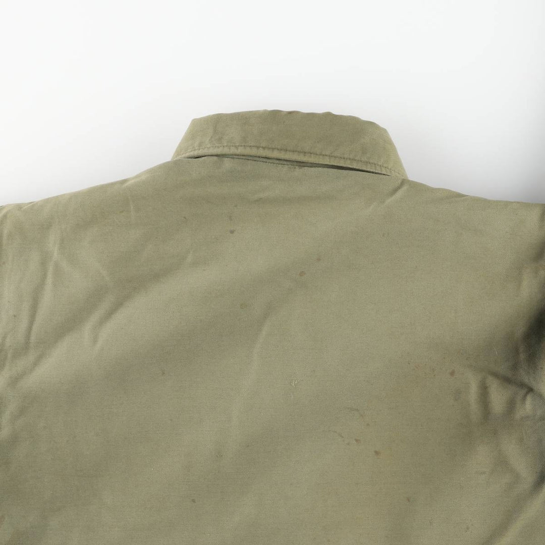 Special discounted price due to minor imperfections: 1970'S US military A-2 deck jacket, made in USA, men's size M equivalent, vintage. unclear Khaki type Vintage Second Hand