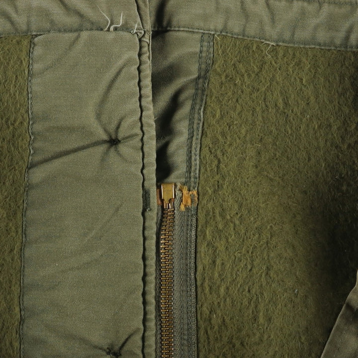 1980'S US Military A-2 Military Deck Jacket, Made in USA, MEDIUM (38-40), Men's M equivalent, Vintage Nylon Khaki type Vintage Second Hand