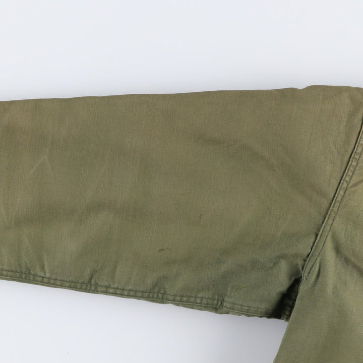 1980'S US Military A-2 Military Deck Jacket, Made in USA, MEDIUM (38-40), Men's M equivalent, Vintage Nylon Khaki type Vintage Second Hand