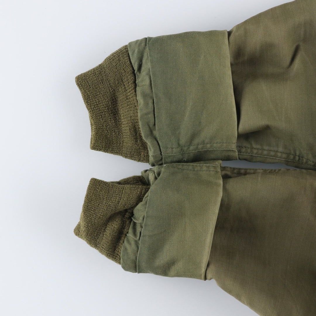 1980'S US Military A-2 Military Deck Jacket, Made in USA, MEDIUM (38-40), Men's M equivalent, Vintage Nylon Khaki type Vintage Second Hand