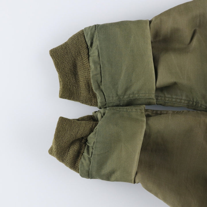 1980'S US Military A-2 Military Deck Jacket, Made in USA, MEDIUM (38-40), Men's M equivalent, Vintage Nylon Khaki type Vintage Second Hand