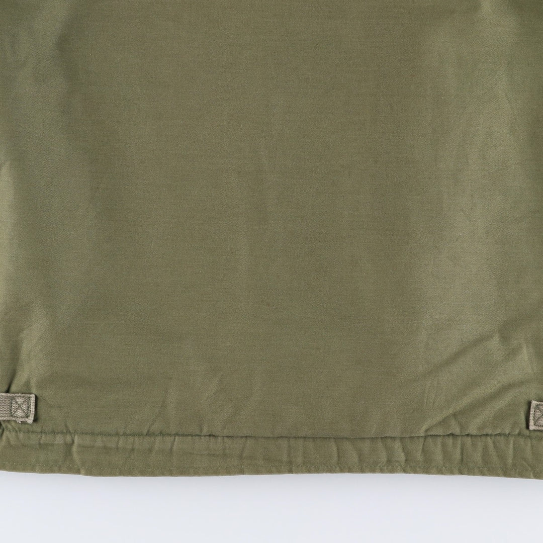 1980'S US Military A-2 Military Deck Jacket, Made in USA, MEDIUM (38-40), Men's M equivalent, Vintage Nylon Khaki type Vintage Second Hand