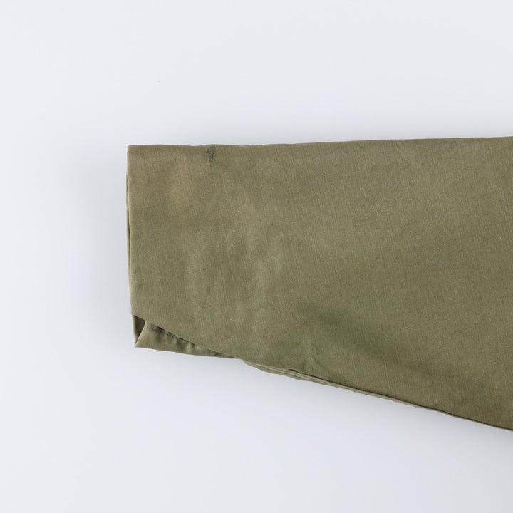 1980'S US Military A-2 Military Deck Jacket, Made in USA, MEDIUM (38-40), Men's M equivalent, Vintage Nylon Khaki type Vintage Second Hand