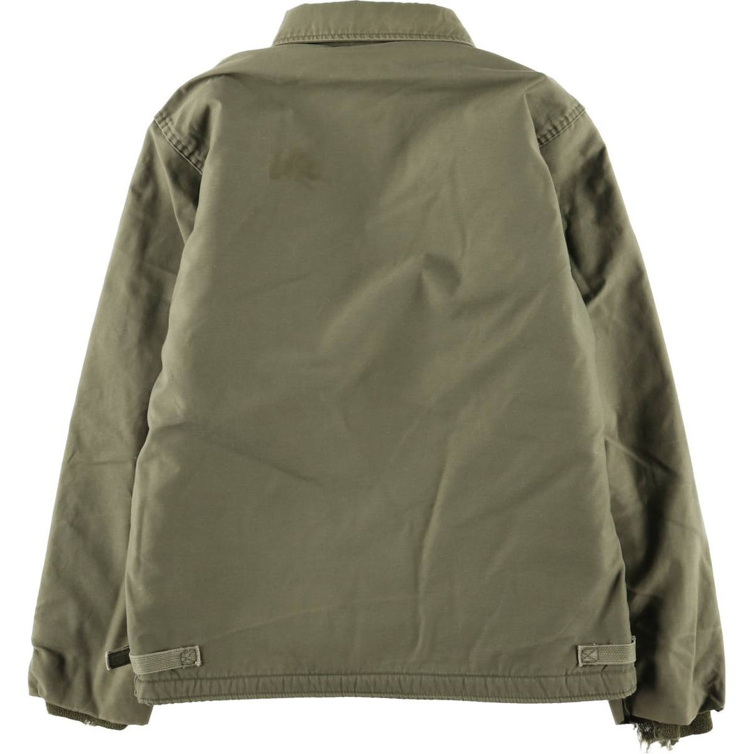 Special discounted price due to minor imperfections: 1970'S US military A-2 deck jacket, made in USA, MEDIUM (equivalent to men's M), vintage. unclear Khaki type sage green Vintage Second Hand