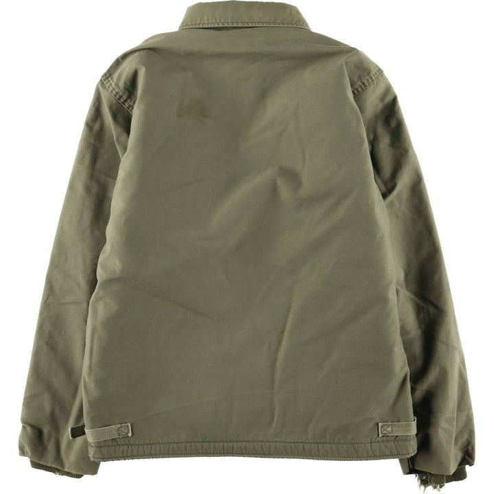Special discounted price due to minor imperfections: 1970'S US military A-2 deck jacket, made in USA, MEDIUM (equivalent to men's M), vintage. unclear Khaki type sage green Vintage Second Hand