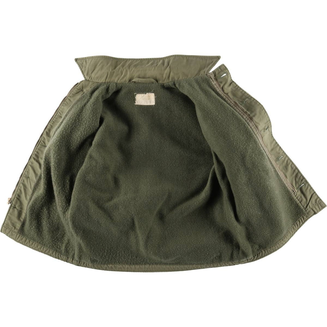 Special discounted price due to minor imperfections: 1970'S US military A-2 deck jacket, made in USA, MEDIUM (equivalent to men's M), vintage. unclear Khaki type sage green Vintage Second Hand