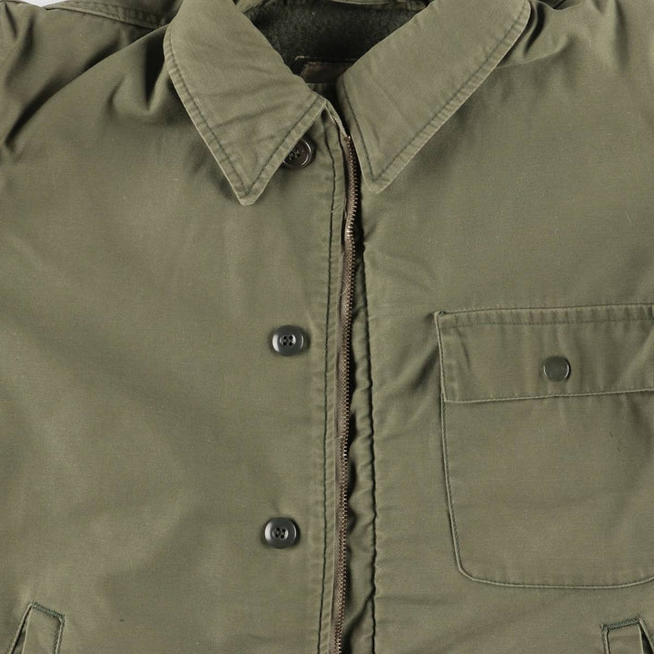 Special discounted price due to minor imperfections: 1970'S US military A-2 deck jacket, made in USA, MEDIUM (equivalent to men's M), vintage. unclear Khaki type sage green Vintage Second Hand