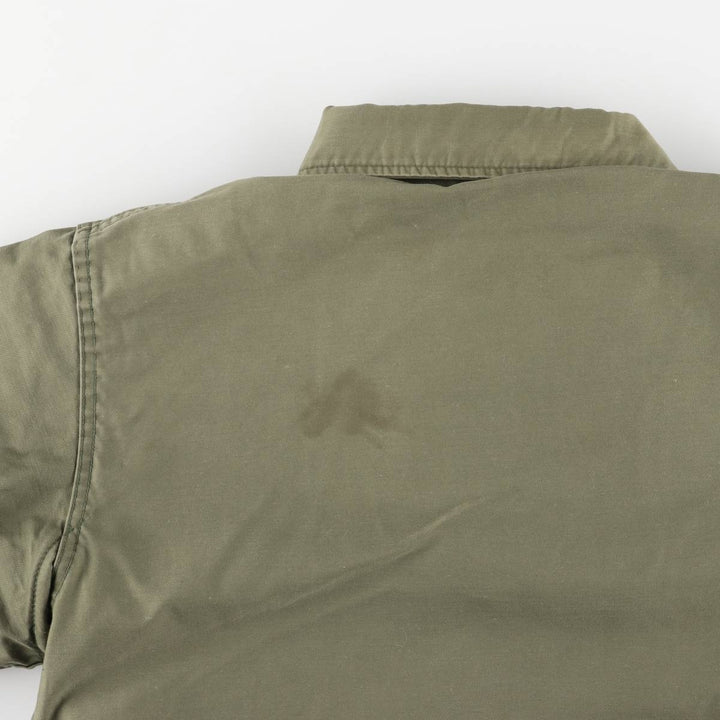 Special discounted price due to minor imperfections: 1970'S US military A-2 deck jacket, made in USA, MEDIUM (equivalent to men's M), vintage. unclear Khaki type sage green Vintage Second Hand