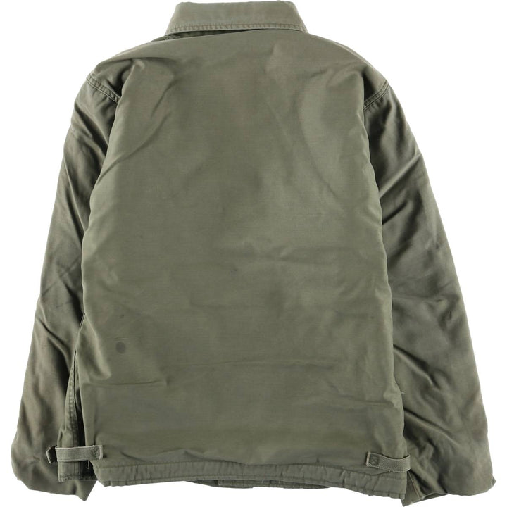 Genuine US military A-2 deck jacket, military deck jacket, men's size M equivalent, vintage. unclear Khaki type Vintage Second Hand