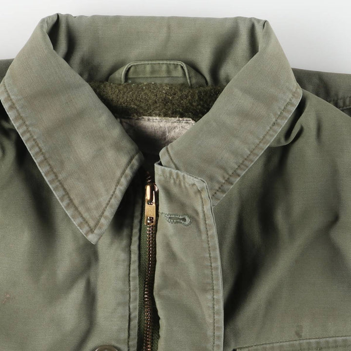 Genuine US military A-2 deck jacket, military deck jacket, men's size M equivalent, vintage. unclear Khaki type Vintage Second Hand
