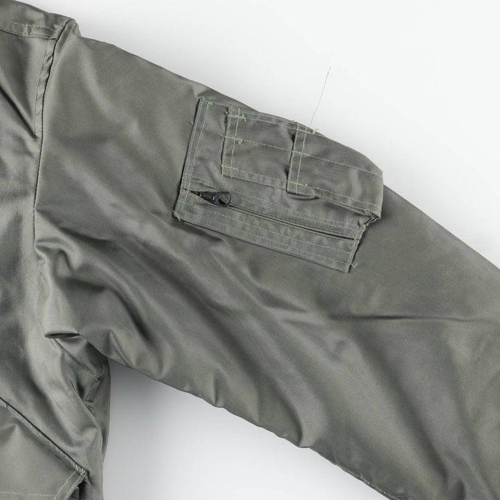 1980'S US Military Issue CWU-45P Military Flight Jacket, Made in USA, Medium (Men's M equivalent) Aromatic polyamide Khaki type sage green Vintage Second Hand