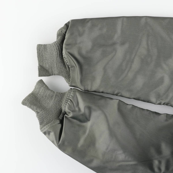 1980'S US Military Issue CWU-45P Military Flight Jacket, Made in USA, Medium (Men's M equivalent) Aromatic polyamide Khaki type sage green Vintage Second Hand