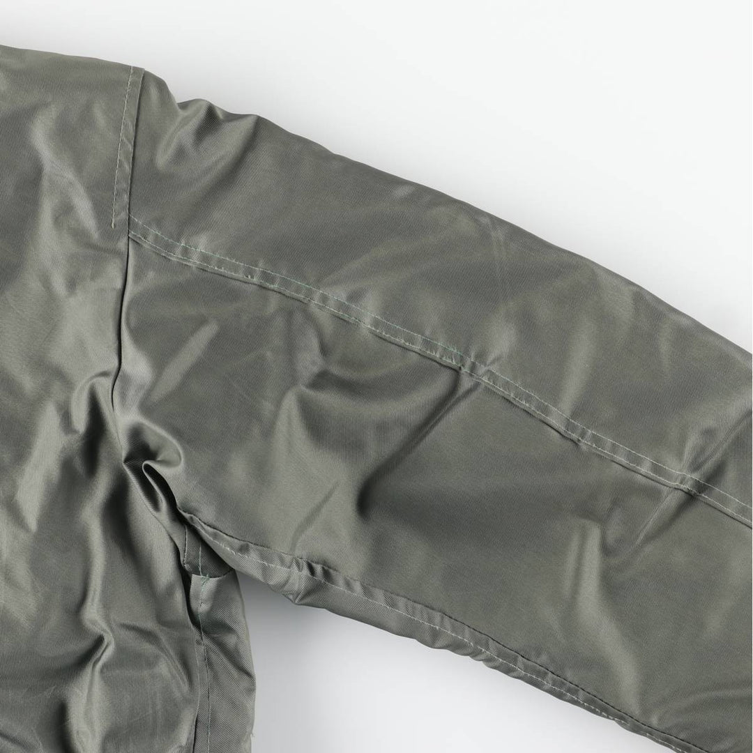 1980'S US Military Issue CWU-45P Military Flight Jacket, Made in USA, Medium (Men's M equivalent) Aromatic polyamide Khaki type sage green Vintage Second Hand