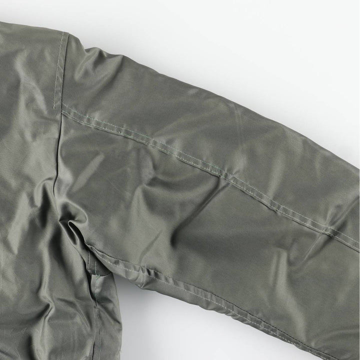 1980'S US Military Issue CWU-45P Military Flight Jacket, Made in USA, Medium (Men's M equivalent) Aromatic polyamide Khaki type sage green Vintage Second Hand