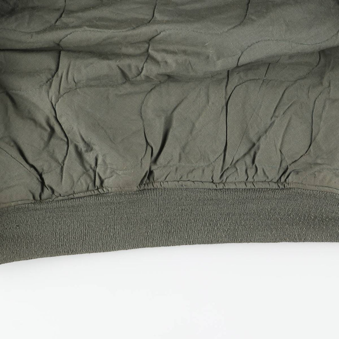 1990'S US Military Issue CWU-45P Military Flight Jacket, Made in USA, Men's Size L (approx.) Aromatic polyamide Khaki type sage green Vintage Second Hand