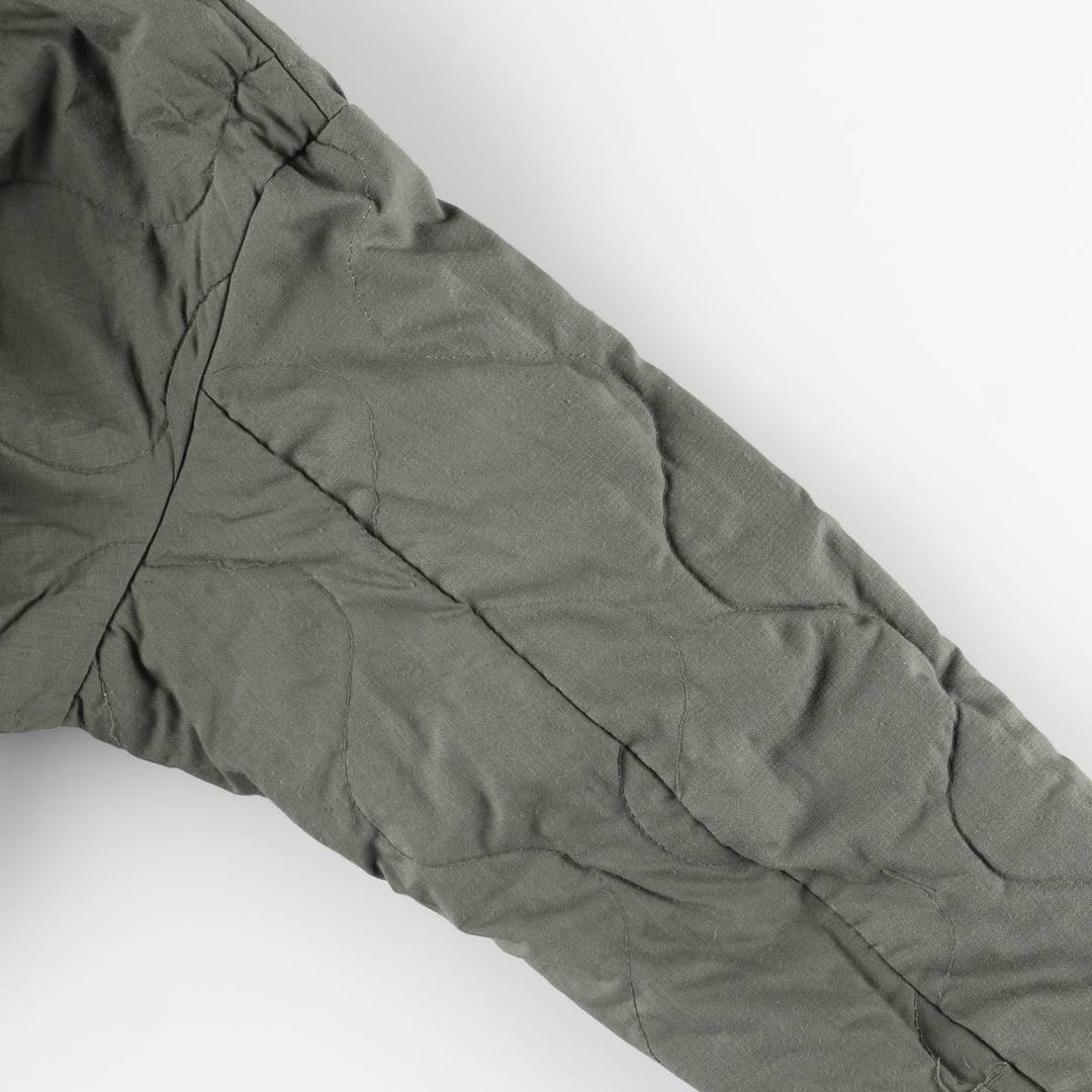 1990'S US Military Issue CWU-45P Military Flight Jacket, Made in USA, Men's Size L (approx.) Aromatic polyamide Khaki type sage green Vintage Second Hand