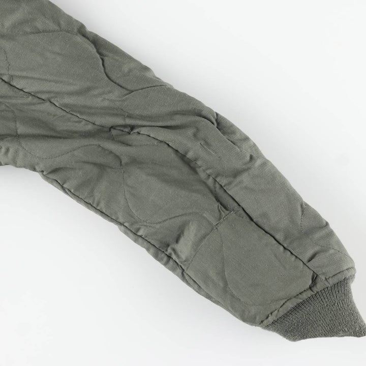 1990'S US Military Issue CWU-45P Military Flight Jacket, Made in USA, Men's Size L (approx.) Aromatic polyamide Khaki type sage green Vintage Second Hand