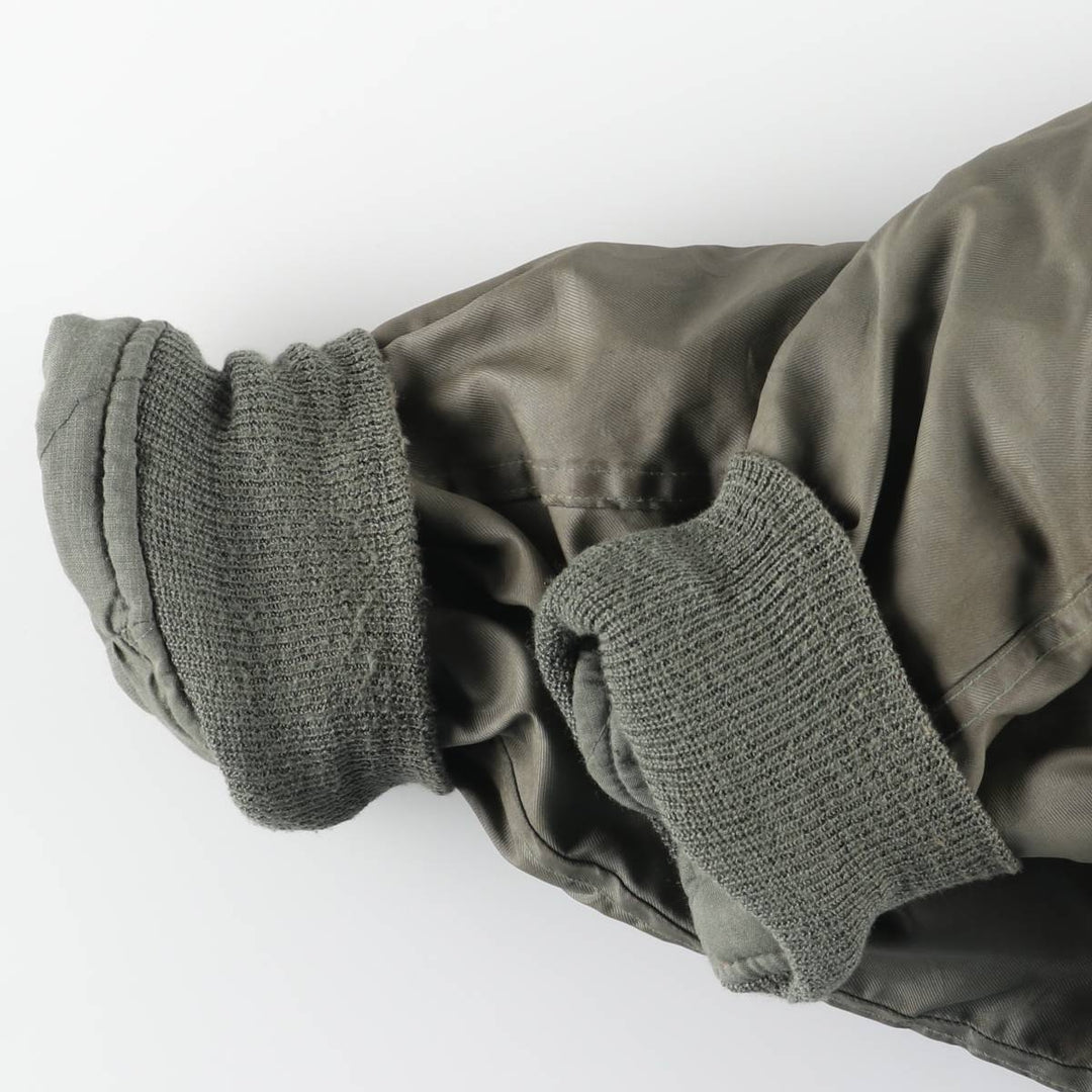 1990'S US Military Issue CWU-45P Military Flight Jacket, Made in USA, Men's Size L (approx.) Aromatic polyamide Khaki type sage green Vintage Second Hand