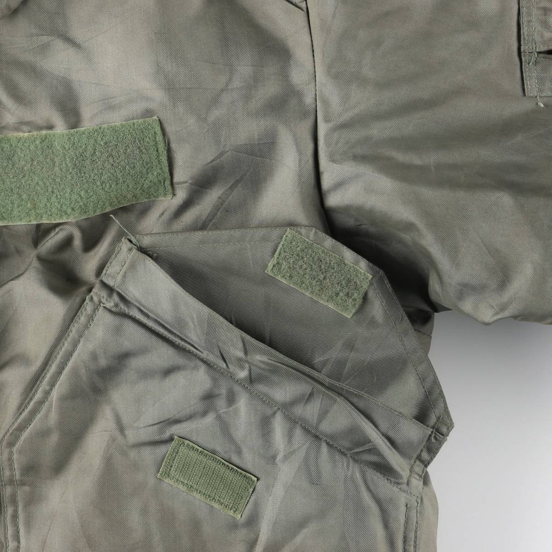 1990'S US Military Issue CWU-45P Military Flight Jacket, Made in USA, Men's Size L (approx.) Aromatic polyamide Khaki type sage green Vintage Second Hand