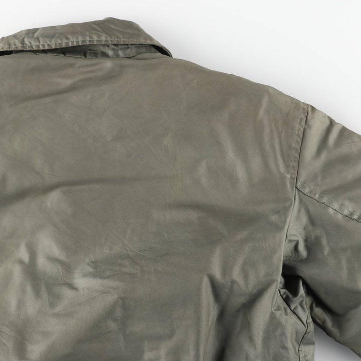 1990'S US Military Issue CWU-45P Military Flight Jacket, Made in USA, Men's Size L (approx.) Aromatic polyamide Khaki type sage green Vintage Second Hand