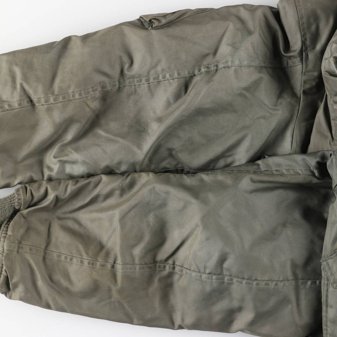 1990'S US Military Issue CWU-45P Military Flight Jacket, Made in USA, Men's Size L (approx.) Aromatic polyamide Khaki type sage green Vintage Second Hand