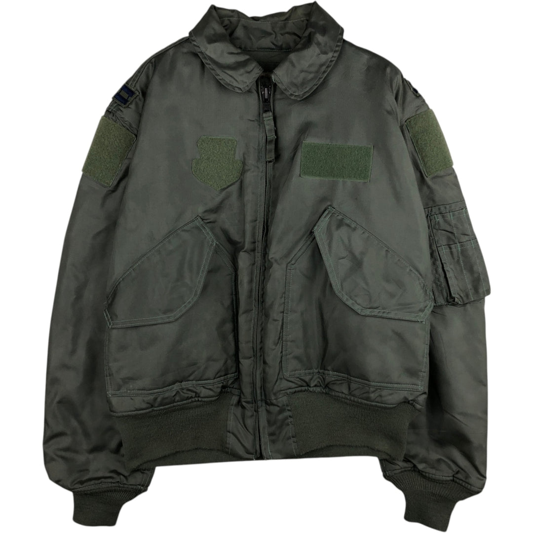 Authentic 2000'S US military padded flight jacket, made in the USA, medium, men's size M Aramid Silver type Vintage Second Hand