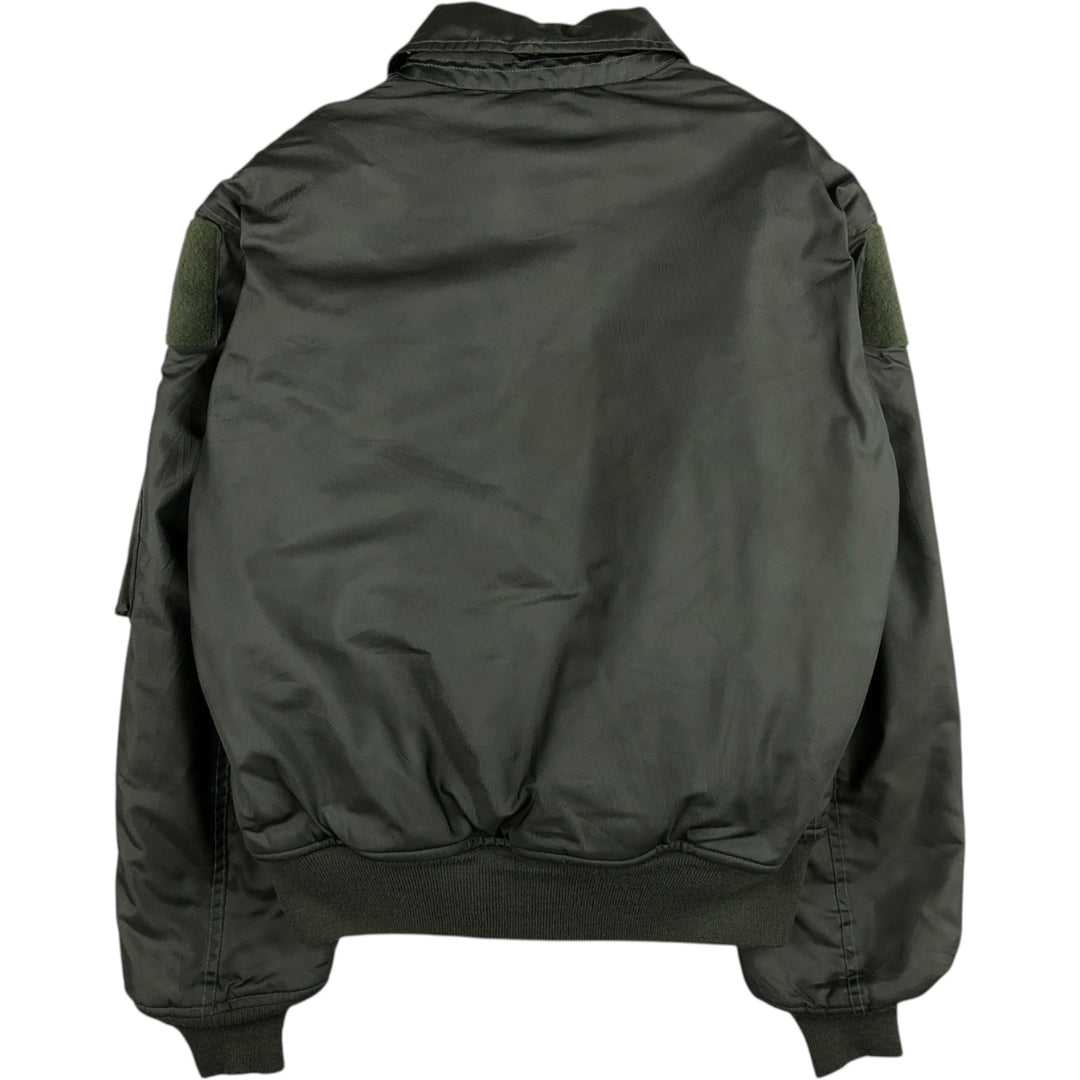Authentic 2000'S US military padded flight jacket, made in the USA, medium, men's size M Aramid Silver type Vintage Second Hand