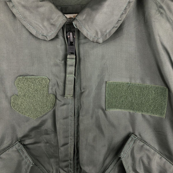 Authentic 2000'S US military padded flight jacket, made in the USA, medium, men's size M Aramid Silver type Vintage Second Hand
