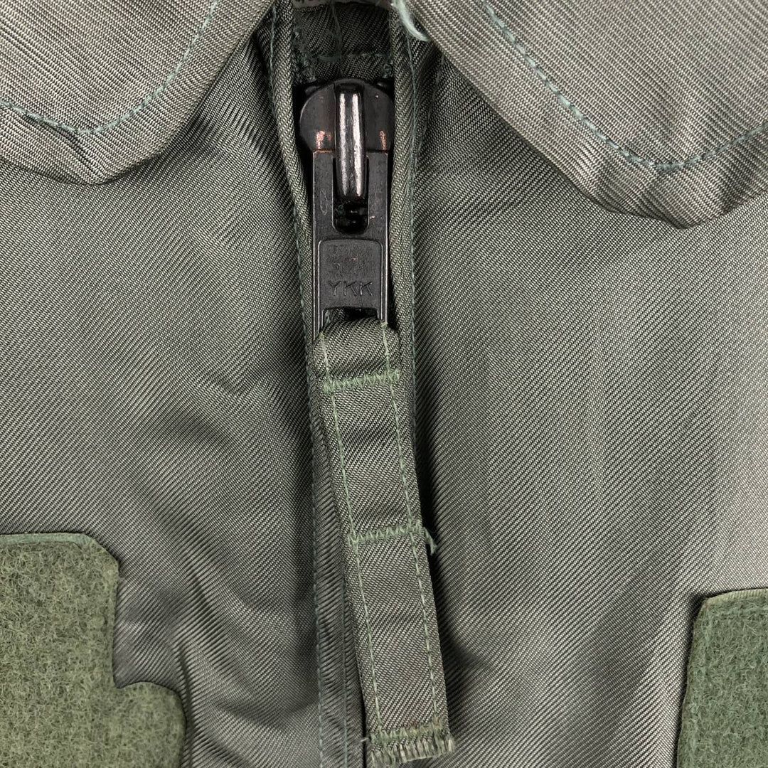 Authentic 2000'S US military padded flight jacket, made in the USA, medium, men's size M Aramid Silver type Vintage Second Hand