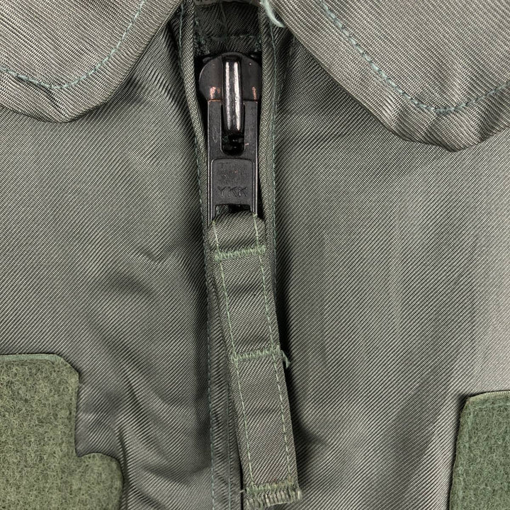Authentic 2000'S US military padded flight jacket, made in the USA, medium, men's size M Aramid Silver type Vintage Second Hand