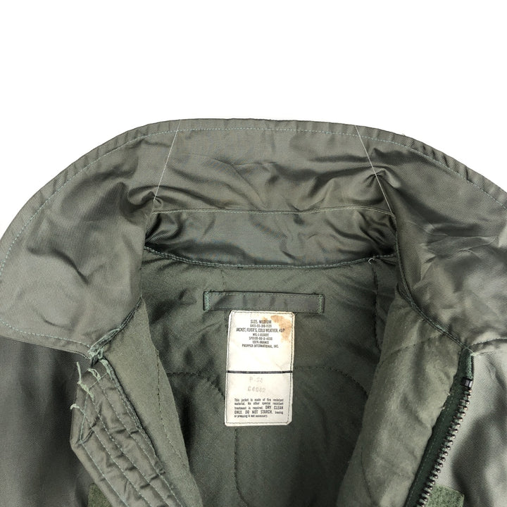 Authentic 2000'S US military padded flight jacket, made in the USA, medium, men's size M Aramid Silver type Vintage Second Hand