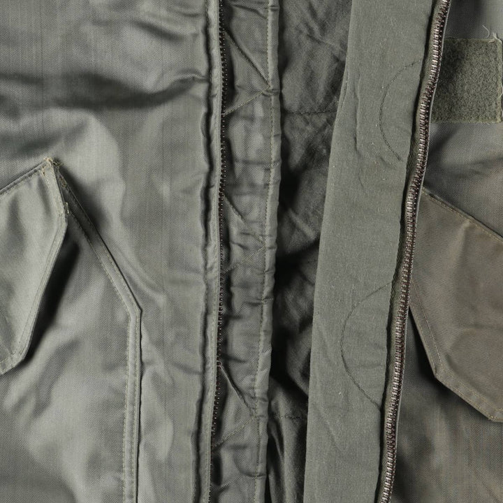 1980'S US Military Issue, Padded CWU 45 Jacket with Badge Aromatic polyamide Khaki type sage green Vintage Second Hand