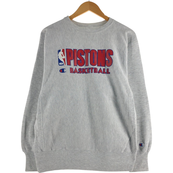 90'S Champion Reverse Weave Embroidered Tag Logo Sweatshirt Trainer Made in USA Vintage cotton gray type Vintage Second Hand