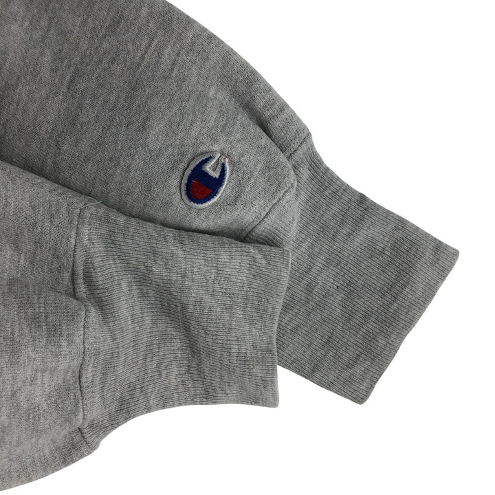 90'S Champion Reverse Weave Embroidered Tag Logo Sweatshirt Trainer Made in USA Vintage cotton gray type Vintage Second Hand