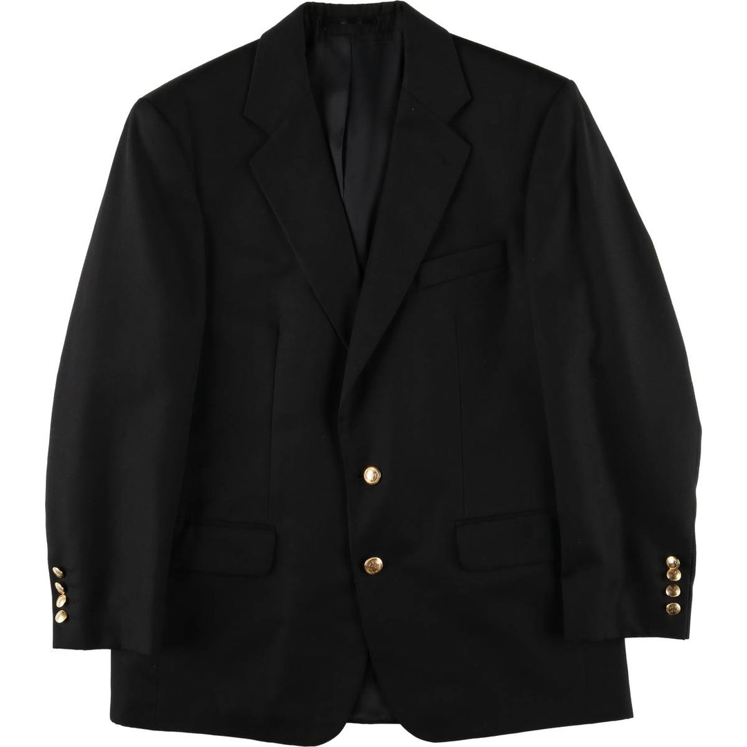 Mr. Harry Wool Tailored Jacket Men's M Size polyester black type Vintage Second Hand