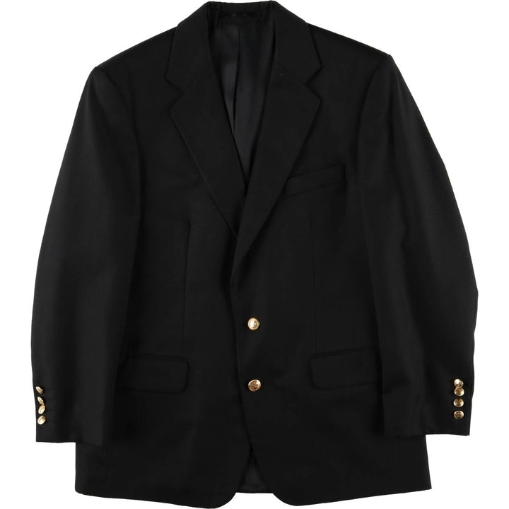 Mr. Harry Wool Tailored Jacket Men's M Size polyester black type Vintage Second Hand
